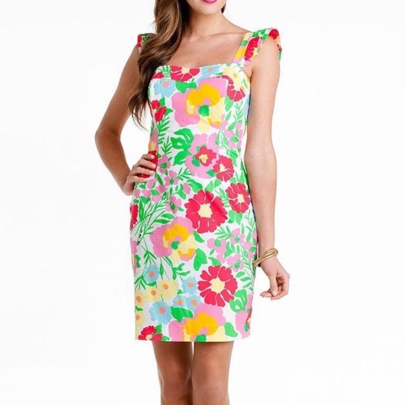 Lilly Pulitzer Dresses & Skirts - Lilly Pulitzer Multicolor Floral Dress Size 12